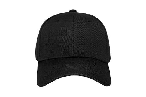 Sports Caps - Polyester, Standard Size, Black Color | Fade Resistant, Wrinkle-Free, Breathable, Lightweight, Skin-Friendly, Machine Washable, Reusable