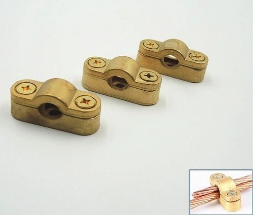 Brass Heavy Duty Cast Metal Conductor Saddle For Circular/ Stranded Conductor