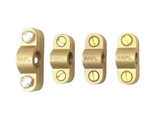 Brass Heavy Duty Saddle Clamp - 25sqmm - 240sqmm Size, Polished Finish, 1 Year Warranty, Ideal for Substation & Line Fittings