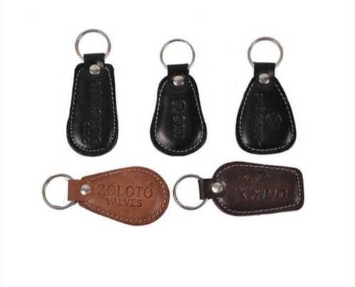 Metal Durable Multi-Shape Pure Leather Key Chains