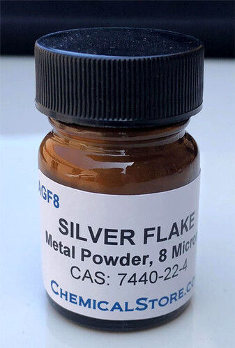 Highly Pure Silver Powder, Micronized Metallic Flakes