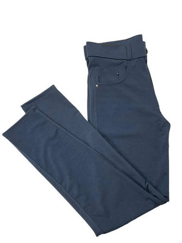 Men Slim Fit Plain Cotton Trouser