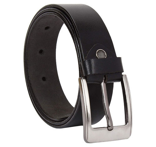 Nice Design Plain Black Leather Belt at Best Price in Surat | Shoe Wonder