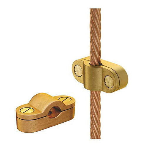 Brass Saddle Clamp - 25sqmm to 240sqmm Size | Heavy Duty Polished Finish for Substation and Line Fittings