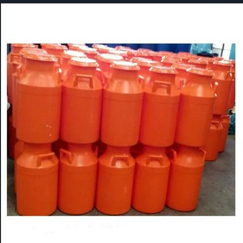 Portable And Durable Orange Plastic Hygienic Milk Cans