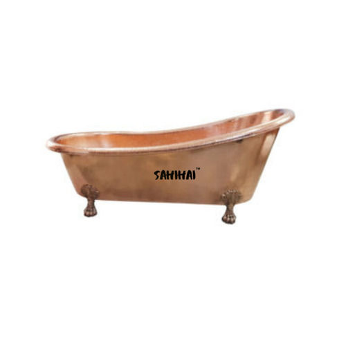 Color Copper Bath Tub With Brass Legs