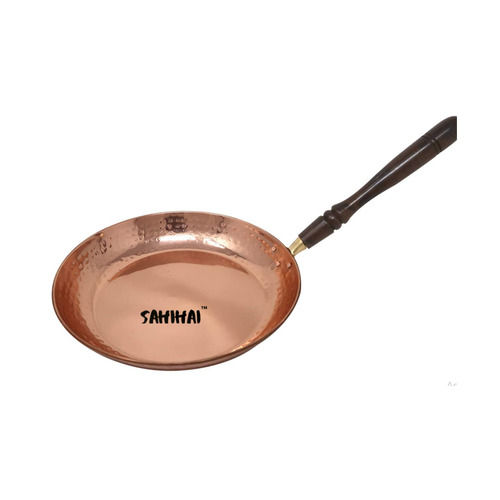 Copper Frying Pan With Wooden Handle Thickness: 3 Millimeter (Mm)