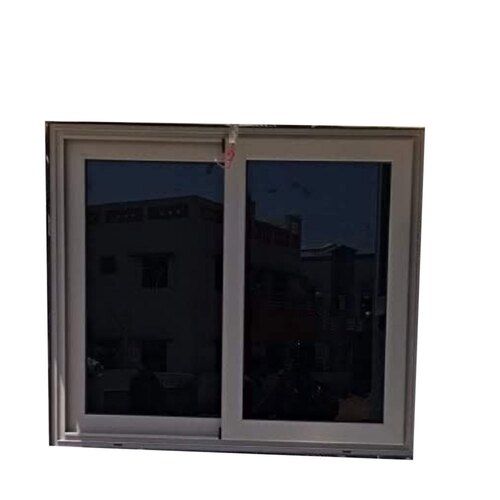 Easy To Fit Aluminium Sliding Window - Polished Finish, Rectangular Shape, Plain Pattern, Grey Color | Fine Finished, Good Quality, Fiberglass Screen Netting