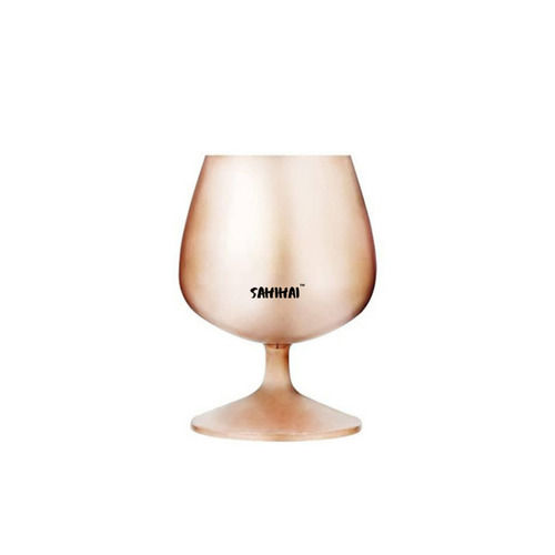 Glossy Finish Copper Cognac Glass