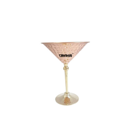 Glossy Finish Copper Mocktail Glass Handle Material: No Handle