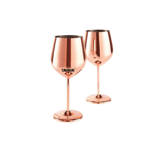 Glossy Finish Plain Copper Beverages Glass