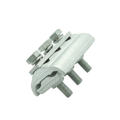 PG Clamp - Aluminum Parallel Groove Connector, Silver Color with Polished Powder Coated Finish, Rust Proof Features for Reliable Cable Connections