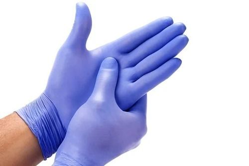 Plain Disposable Nitrile Full Finger Hand Gloves