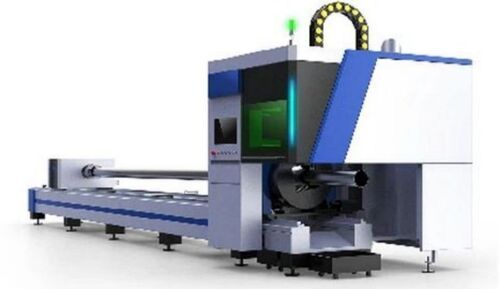 Two Chuck Metal Tube Pipe Laser Cutting Machine