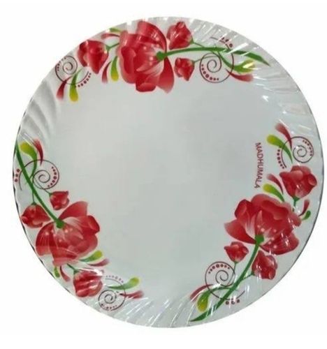 Attractive Design And Fine Finish White Printed Melamine Fruit Plates 