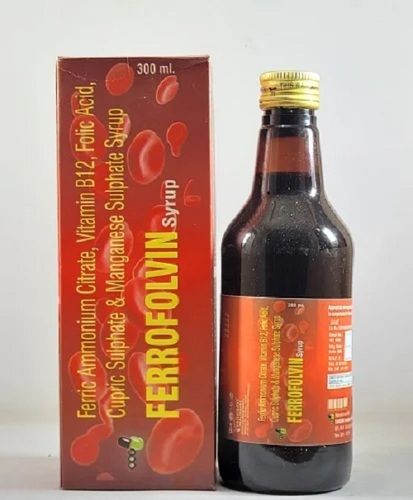 Ferrofolvin Syrup, Packaging Size 300 Ml