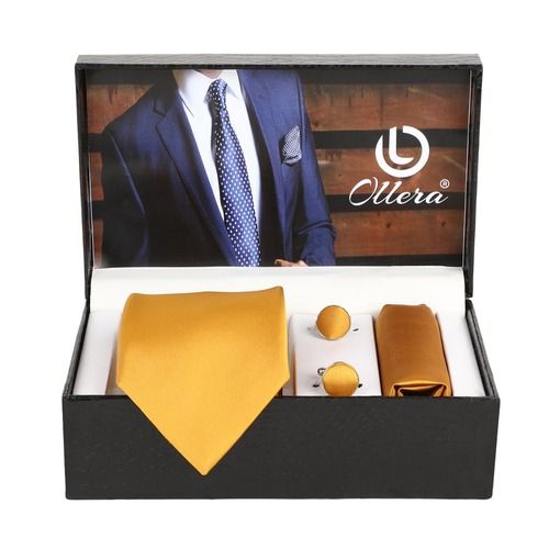 Mens Neck Ties And Brooch Set