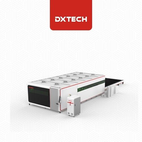 White Metal Sheet Laser Cutter With Full Cover Exchange Table