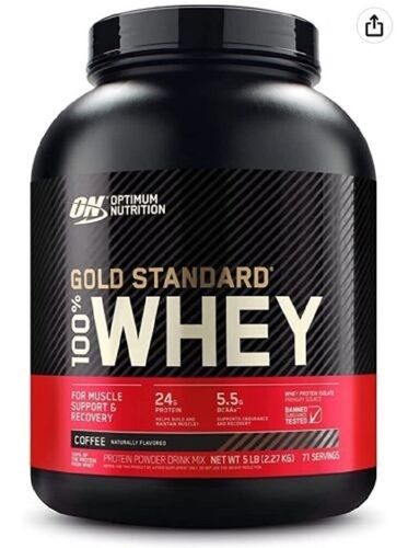 Optimum Gold Standard 100% Whey Protein Dosage Form: Tablet