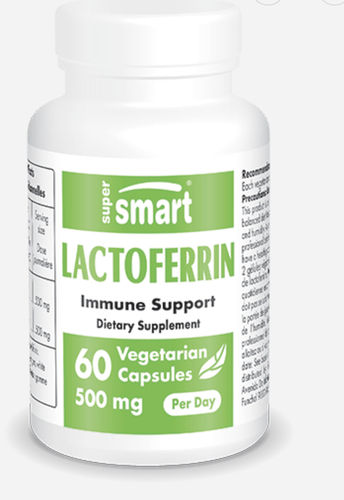 Supersmart Lactoferrin Dietary Supplement 500mg 60 Capsules