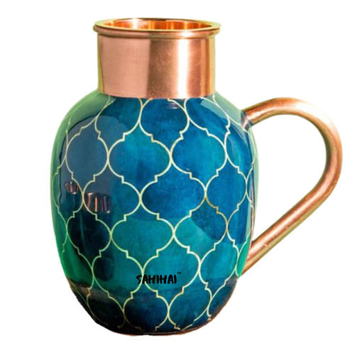 Copper-Ware Designer Copper Apple Pot For Drinking Water