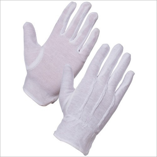 Full Finger Cotton Hosiery Safety Hand Gloves