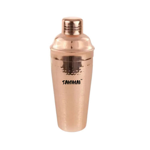 Ovel Glossy Finish Copper Cocktail Shaker