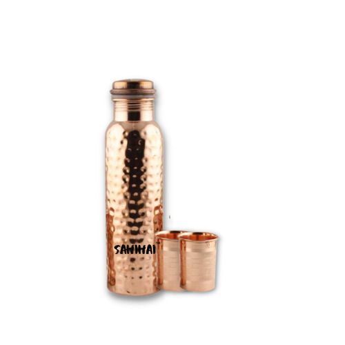 copper hammered bottle