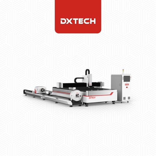 शीट और ट्यूब के लिए स्वचालित उच्च गुणवत्ता वाली Dxtech 1000W 1500W 2000W 3000W सीएनसी फाइबर लेजर कटिंग मशीन