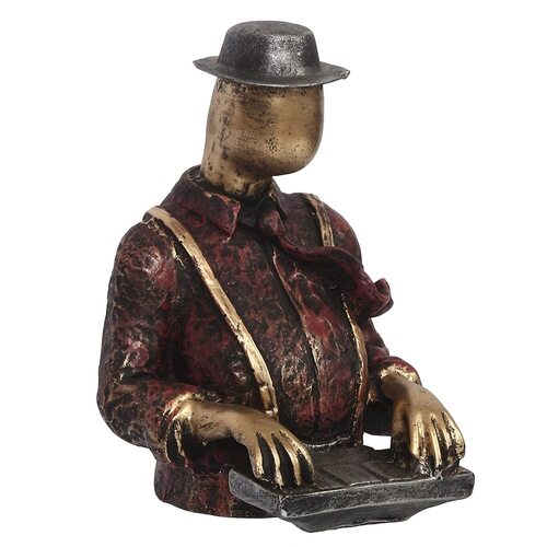 Resin Polyresin Piano Music Man Statue