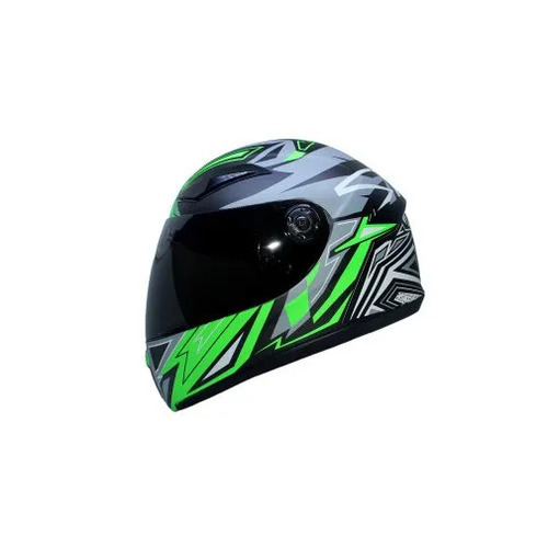 SKY Green Graphic Full Face Riding Helmet