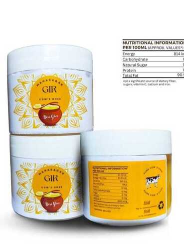 100% Natural And Pure Organic Pure Cow Ghee For Multipurpose Use 