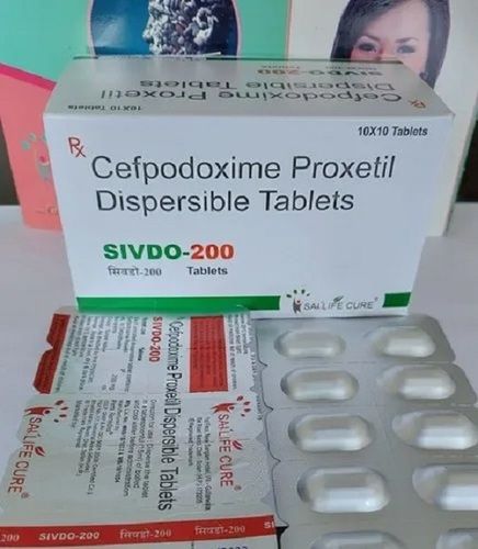 Cefpodoxime Proxetil Tablets - 200 mg Strength | Medicine Grade, Prescription Required, Suitable for Hospital and Clinic Use, Store in Cool and Dry Place