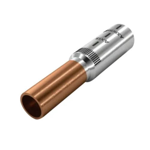 Bimetallic Connectors - Al/Cu Material, 16-240 sq/mm Size | Friction Welded, Fully Annealed Finish, Corrosion Resistant, Bright Natural Appearance