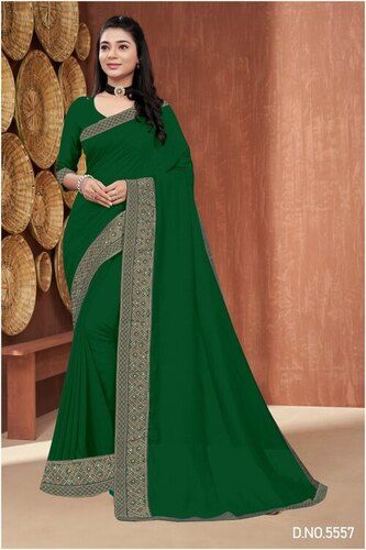 Ladies Plain Cotton Saree