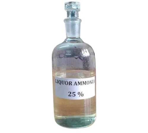 Liquid Ammonia - Technical Grade 25% Purity, 12 Months Shelf Life | Suitable for Pharmaceutical Industry Applications, Non-Poisonous Liquid Form