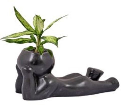 Polyresin Indoor Thinking Baby Planter Dimensions: 8 X 4.5 Inch