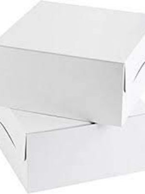 Glossy Lamination White Duplex Board Cake Packaging Boxes