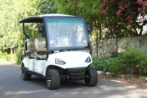 6 Seater Golf Cart - Lead Acid Battery, Payload Up to 500 Kg, White Color | Model SEAPL06, New Condition
