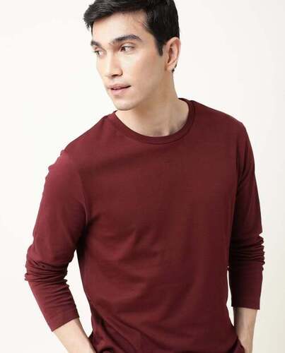Casual Wear Round Neck Full Sleeves Mens T-Shirts