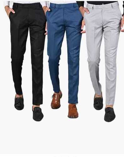 Washable Dark Blue Polyester Slim Fit Plain Formal Wear Pants 28 Waist Size  For Mens at Best Price in Delhi  F K Formal Trousers Maker