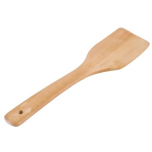 Cooking Serving Polished Wooden Flat Spoon