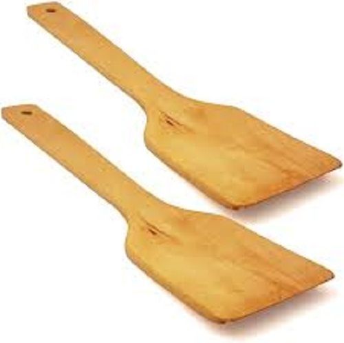 Cooking Serving Polished Wooden Flat Spoon