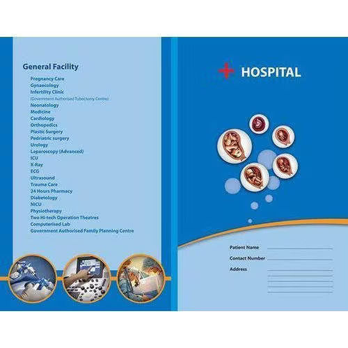 Hospital File Printing Services - High Quality Paper, A4 Size, Customizable Designs | Efficient Offline Printing Across India