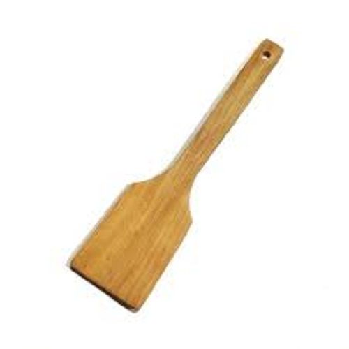 Wooden Flat Serving Spoon - Polished Wood, Different Sizes, Brown Color | Microwave Safe, Non Disposable, Biodegradable