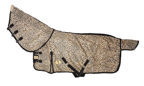 All Colors Leopard Print Horse Combo Mesh Rug