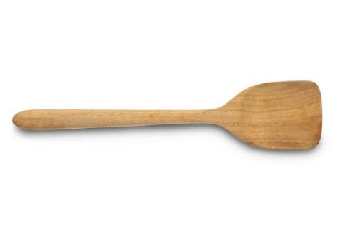 Polished Wooden Flat Spoon - Wooden Material, Different Sizes, Brown Color | Non Disposable, Biodegradable, Microwave Safe