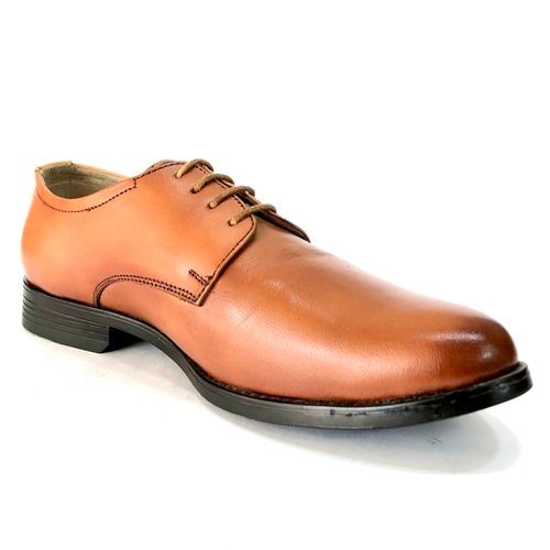 Premium Look Light Weight Tan Casual Leather Shoes Weight: 400 Grams (G)