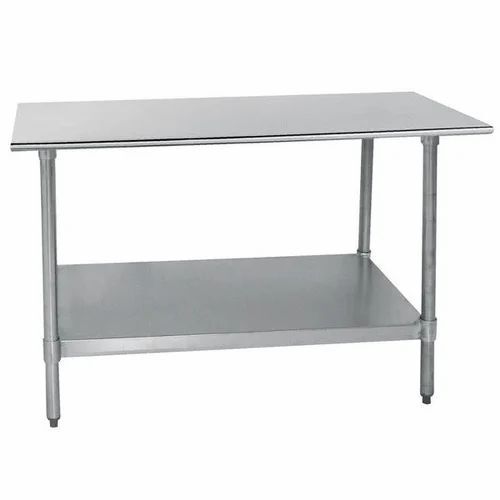 Shiny And Stylish Look Stainless Steel Table