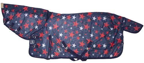 All Colors Star Print Mesh Combo Horse Rugs